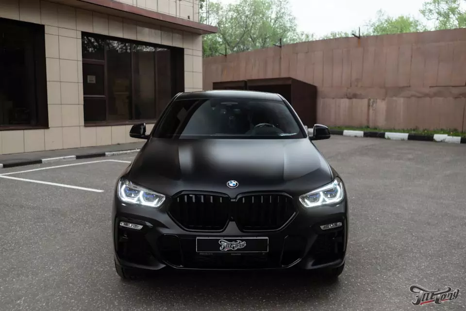 BMW X6 (G06). Оклейка кузова в матовый полиуретан.